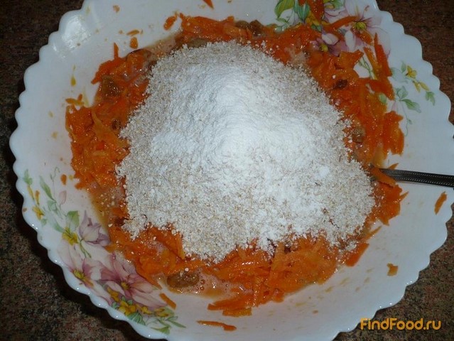 Морковный пирог на овсяных отрубях рецепт с фото 6-го шага 