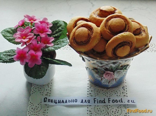 Печенье  Грибочки рецепт с фото 9-го шага 