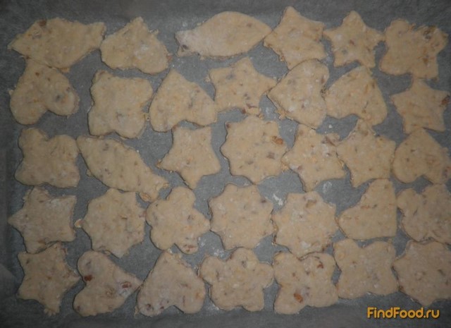 Солёное сырное печенье с орехами рецепт с фото 7-го шага 