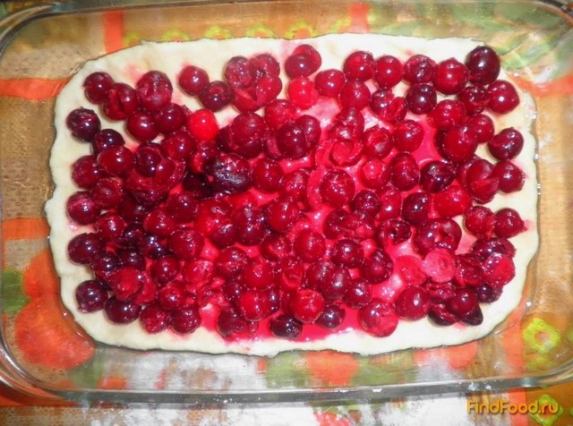 Постный пирог с вишней рецепт с фото 6-го шага 