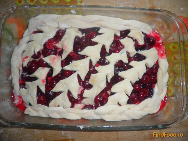 Постный пирог с вишней рецепт с фото 10-го шага 