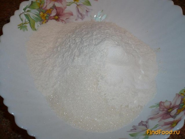 Постный песочный пирог с ягодой рецепт с фото 1-го шага 