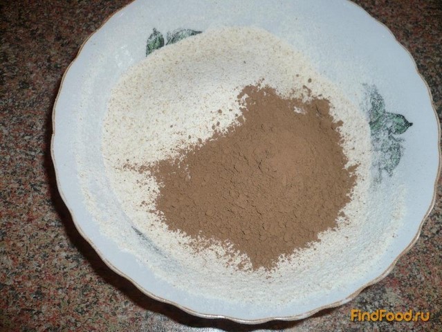 Постное шоколадно-клубничное печенье рецепт с фото 4-го шага 