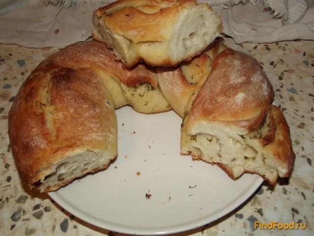 Чесночный хлеб рецепт с фото 7-го шага 