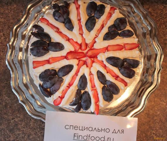 Торт По мотивам британского флага рецепт с фото 6-го шага 
