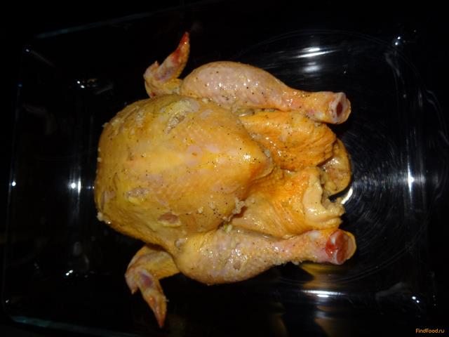Запеченная курица в чесночно-лимонном маринаде рецепт с фото 9-го шага 