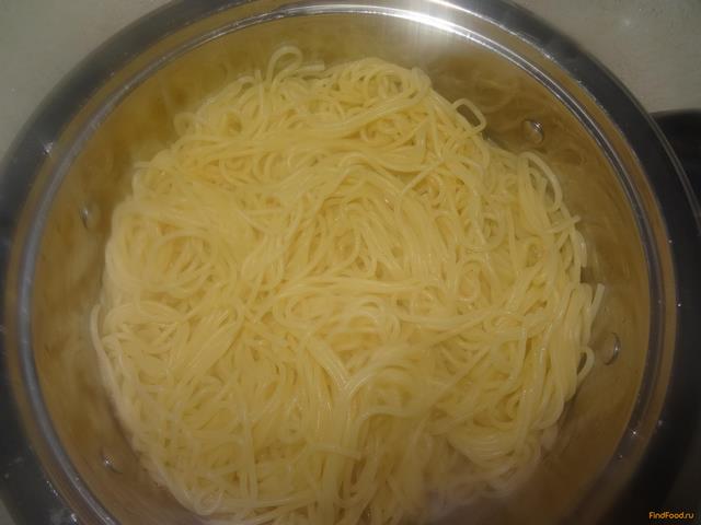 Спагетти с грибами и болгарским перцем рецепт с фото 3-го шага 