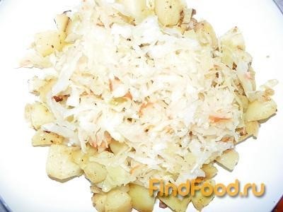 Картошка с квашеной капустой рецепт с фото 6-го шага 