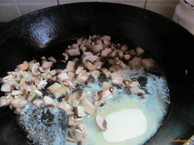 Запеченный картофель с грибами под сыром рецепт с фото 3-го шага 