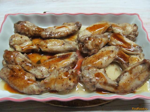 Куриные крылья запеченные в духовке рецепт с фото 5-го шага 