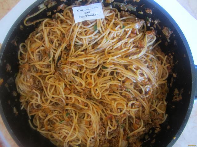 спагетти болоньезе классические рецепт с фото 11-го шага 