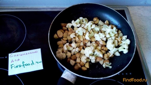 Тушеные овощи с тофу рецепт с фото 5-го шага 