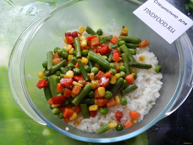 Курица с рисом и овощами рецепт с фото 7-го шага 