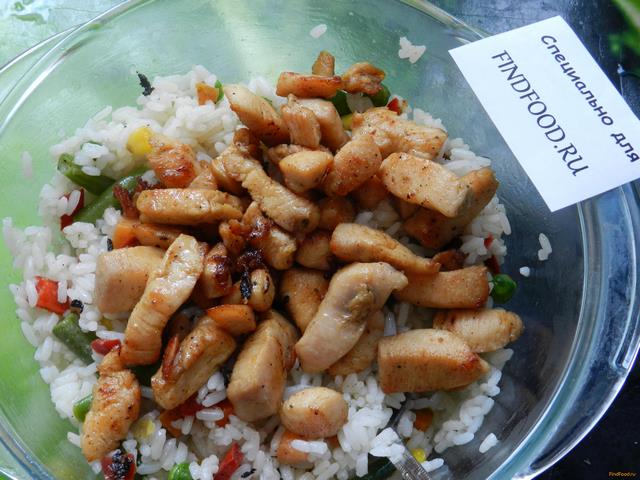 Курица с рисом и овощами рецепт с фото 8-го шага 