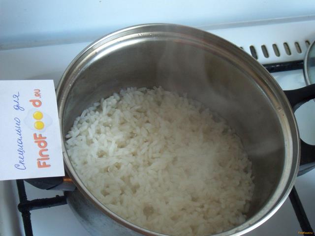 Перец фаршированный рисом и баклажанами рецепт с фото 3-го шага 