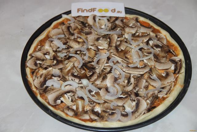 Грибная пицца рецепт с фото 12-го шага 