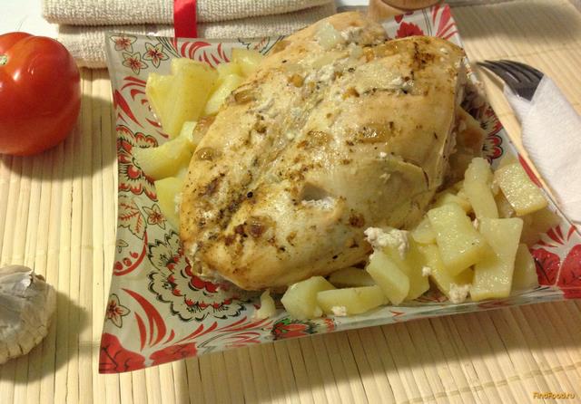 Куриная грудка с картофелем в рукаве рецепт с фото 10-го шага 