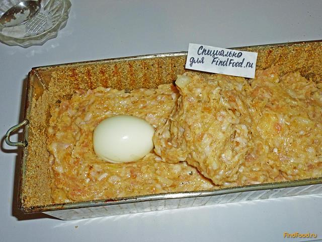 Хлебец из куриного фарша с яйцами рецепт с фото 13-го шага 