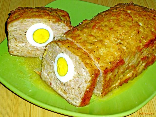 Хлебец из куриного фарша с яйцами рецепт с фото 19-го шага 