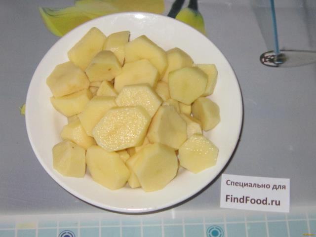 Минтай запеченный с картофелем рецепт с фото 1-го шага 