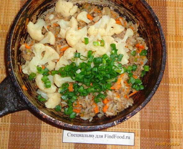 Тушеный рис с цветной капустой рецепт с фото 13-го шага 