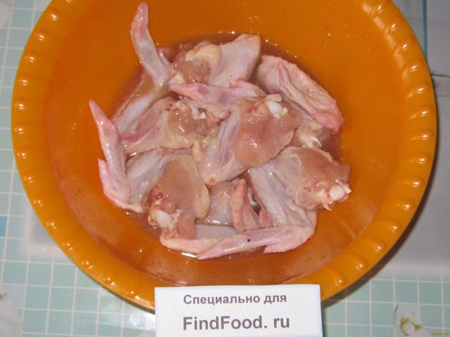 Куриные крылышки в медово-грейпфрутовом маринаде рецепт с фото 4-го шага 