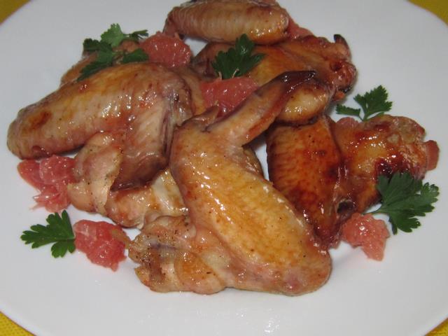 Куриные крылышки в медово-грейпфрутовом маринаде рецепт с фото 6-го шага 