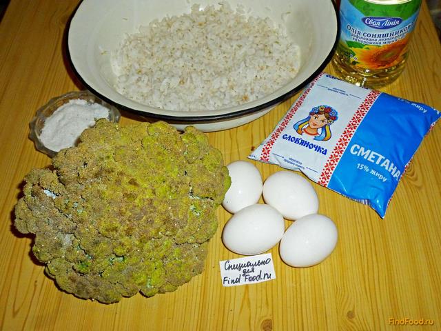 Рис с брокколи в омлете рецепт с фото 1-го шага 