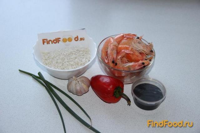 Жареный рис с креветками рецепт с фото 1-го шага 