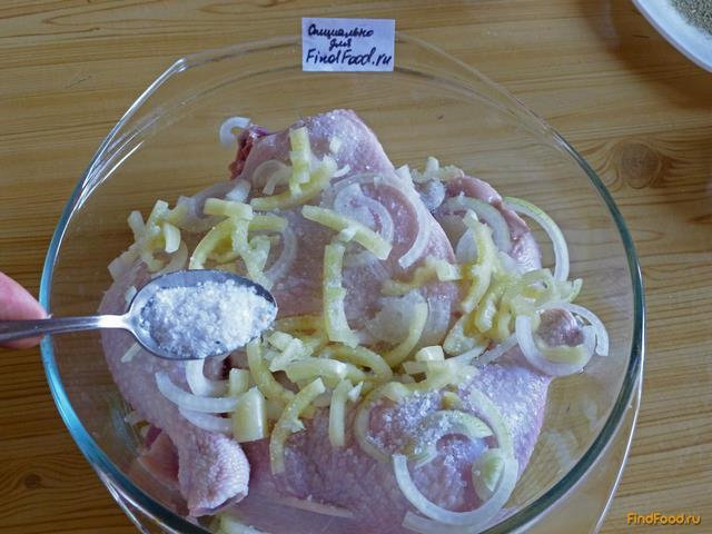 Куриные окорочка в духовке рецепт с фото 9-го шага 