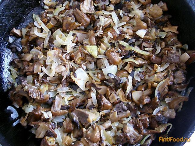 Запеканка из макарон с грибами рецепт с фото 2-го шага 