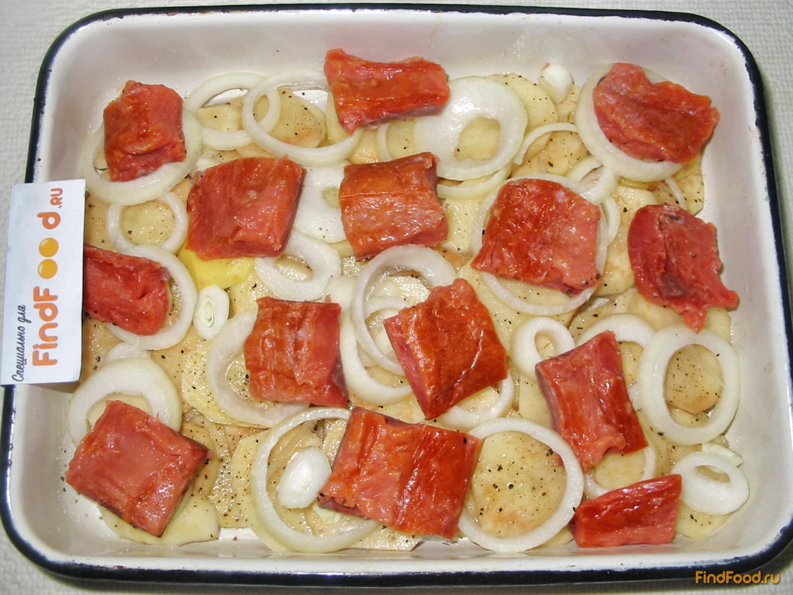 Запеканка с картофелем и рыбой рецепт с фото 9-го шага 