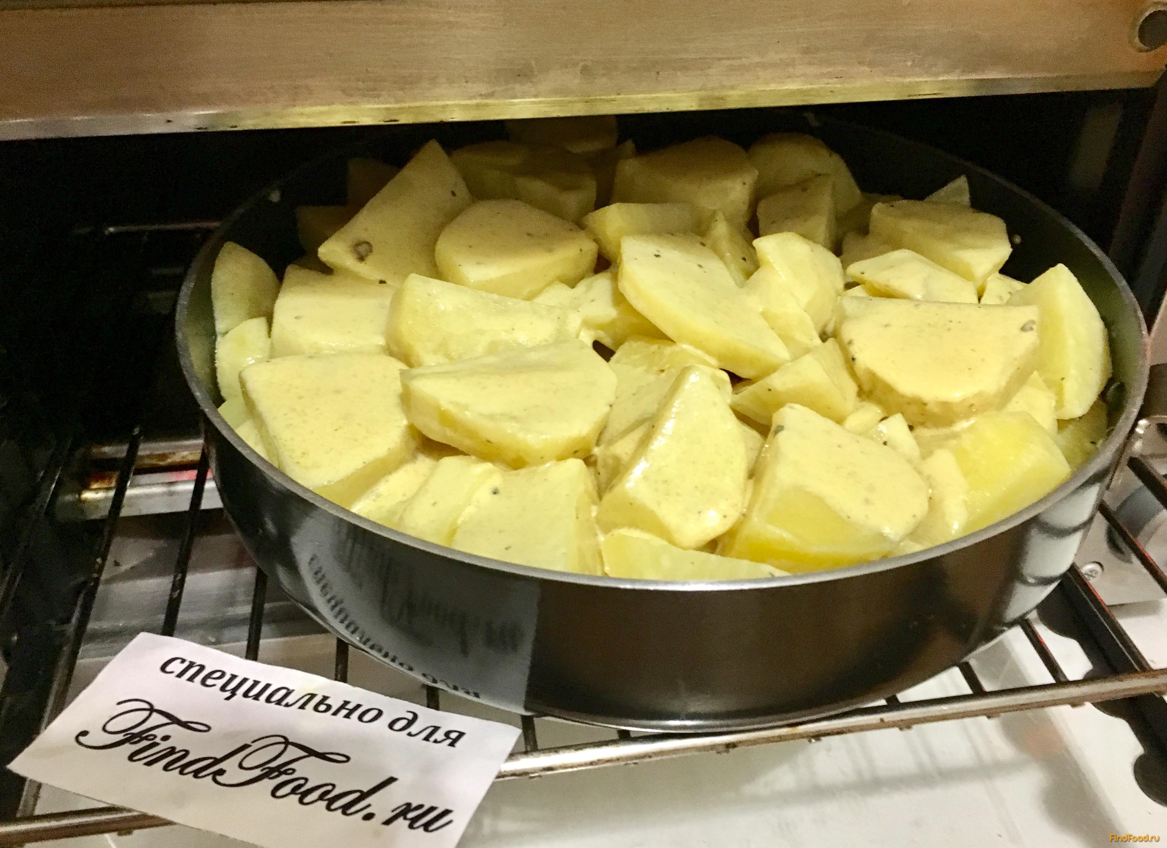 Пряный картофель запеченный в горчичном соусе рецепт с фото 5-го шага 
