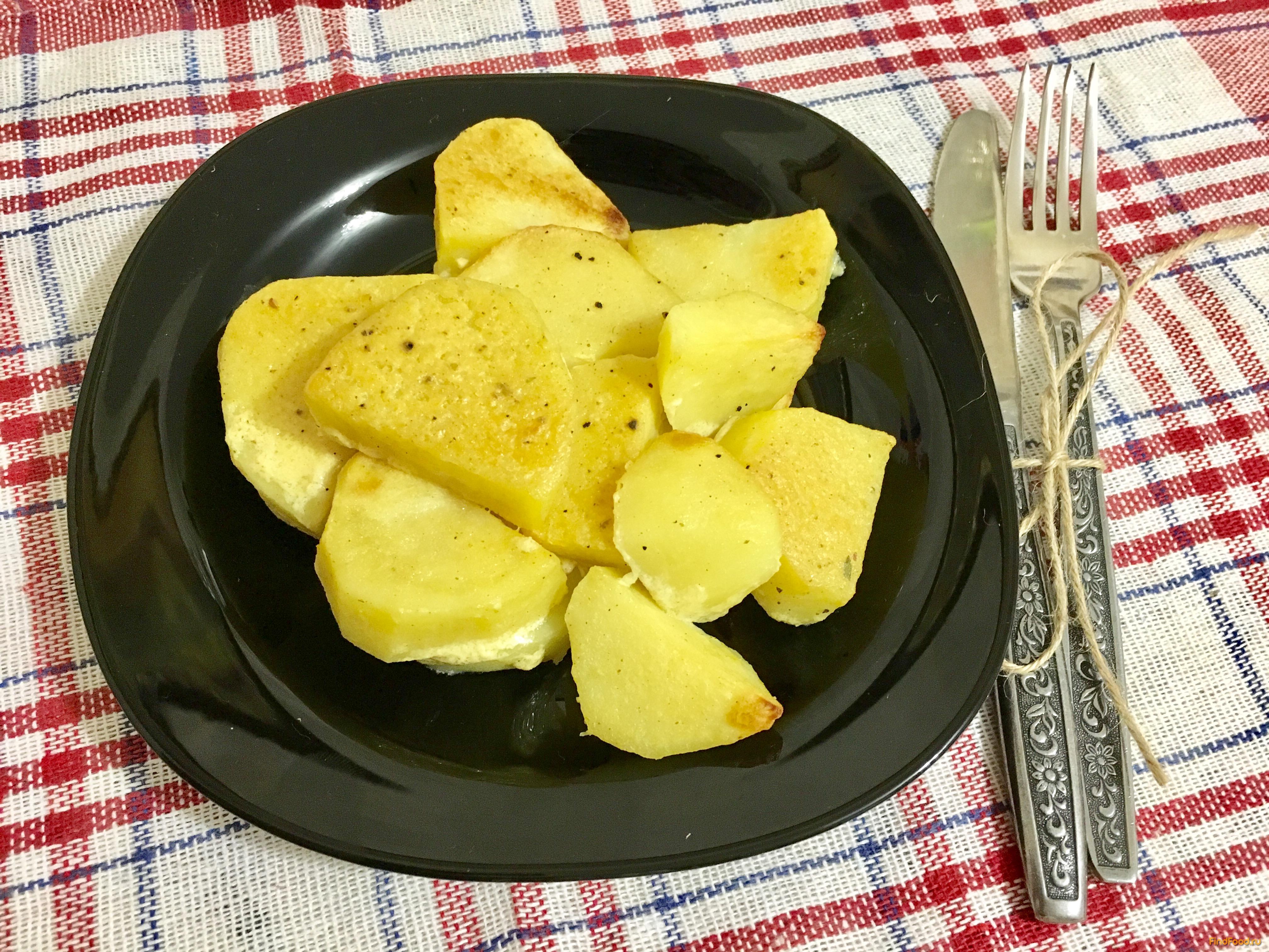 Пряный картофель запеченный в горчичном соусе рецепт с фото 6-го шага 
