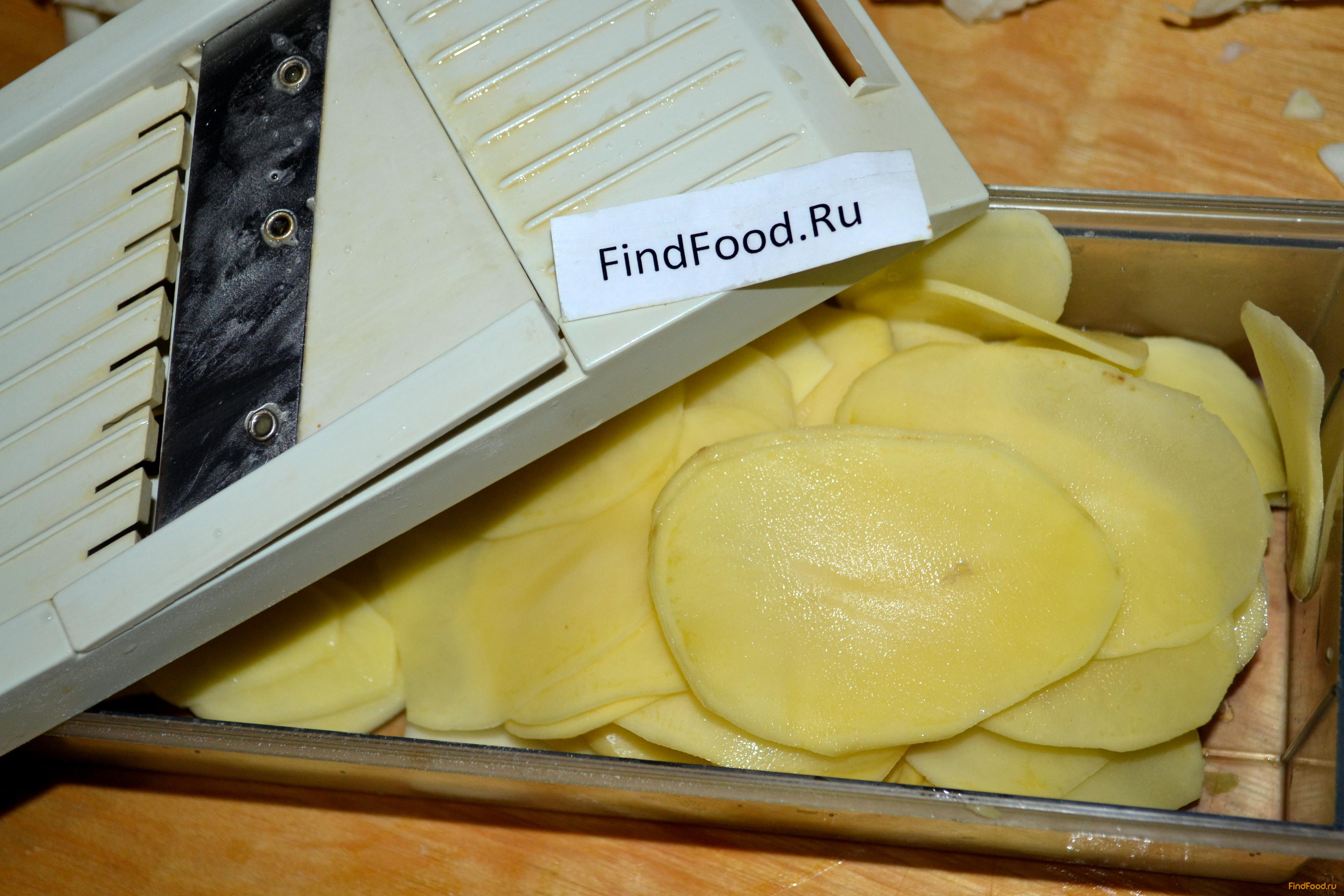 Картофльная запеканка с фаршем рецепт с фото 2-го шага 