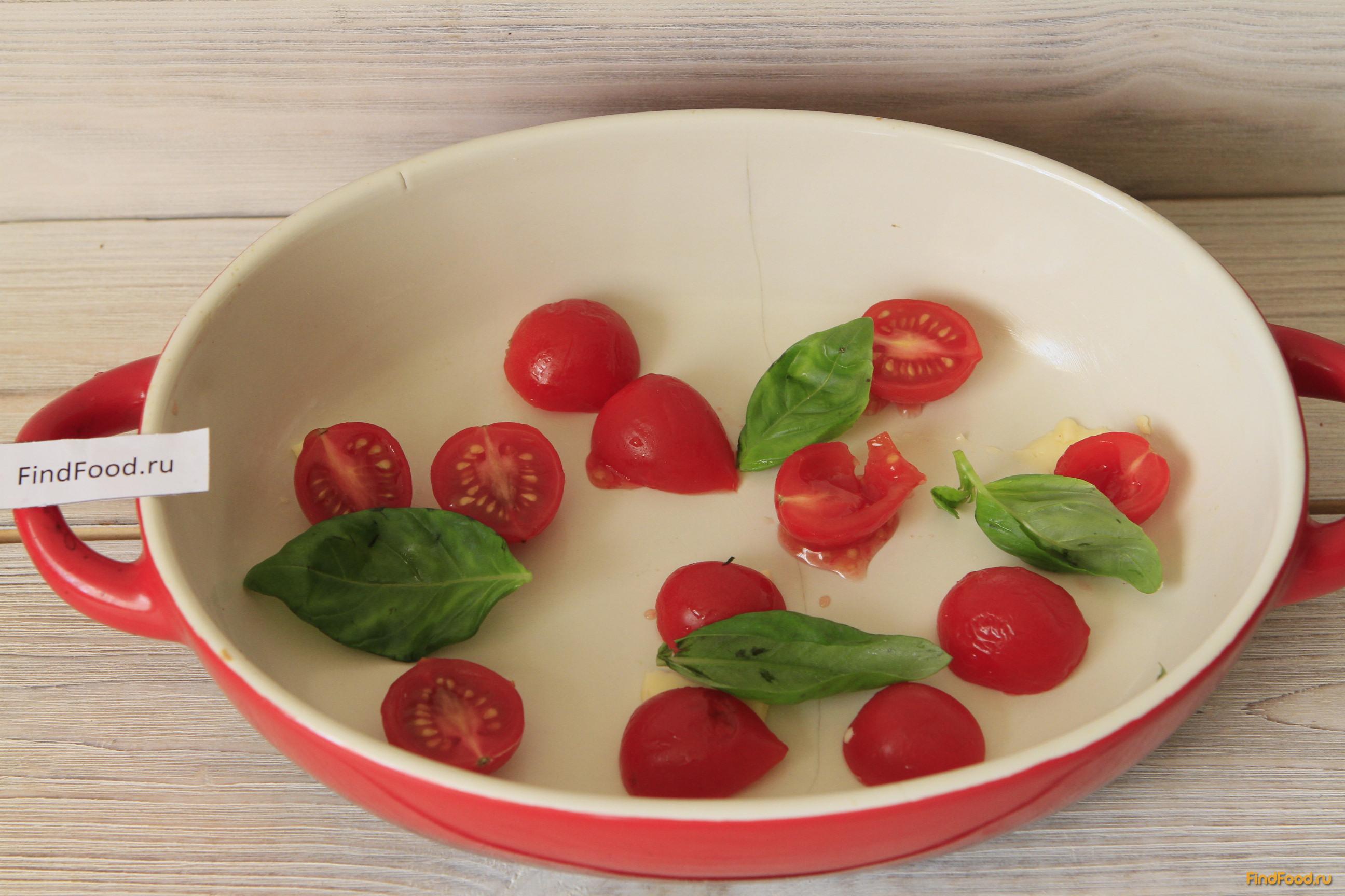 Омлет с помидорами и базиликом рецепт с фото 2-го шага 