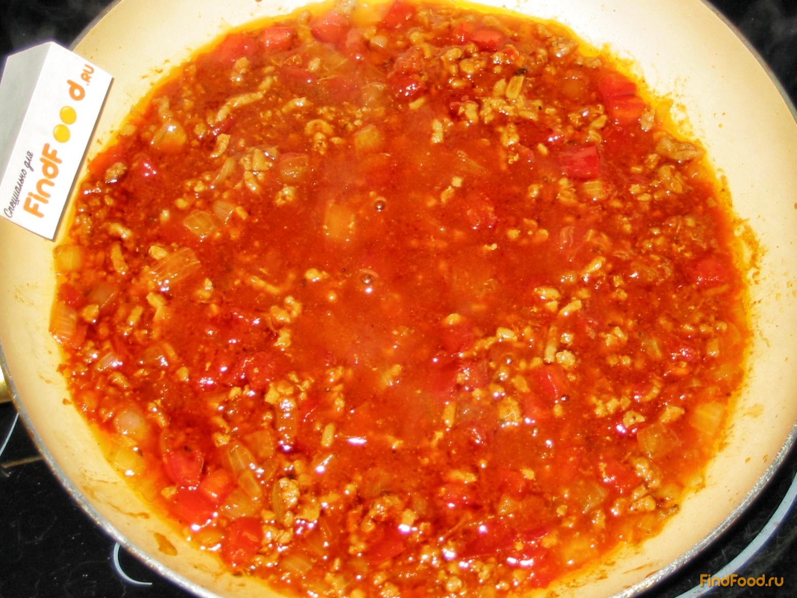 Спагетти с соусом из фарша рецепт с фото 8-го шага 