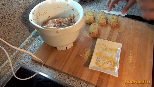 Котлеты куриные с болгарским перцем и сыром рецепт с фото 9-го шага 