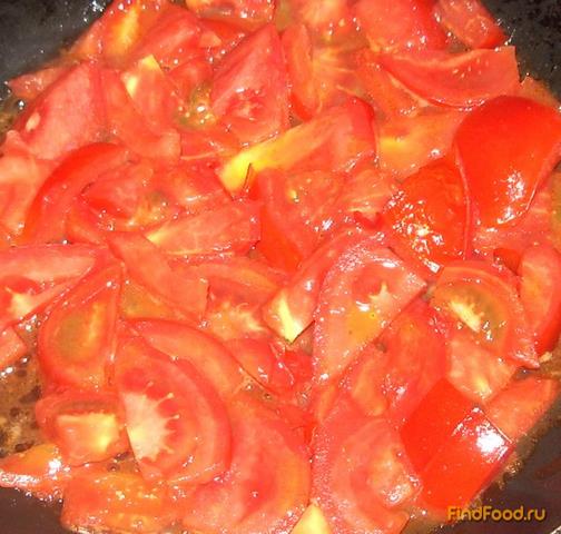 Макароны бантики с томатами рецепт с фото 2-го шага 