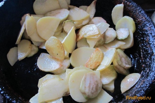 Картофель тушеный с баклажанами рецепт с фото 3-го шага 