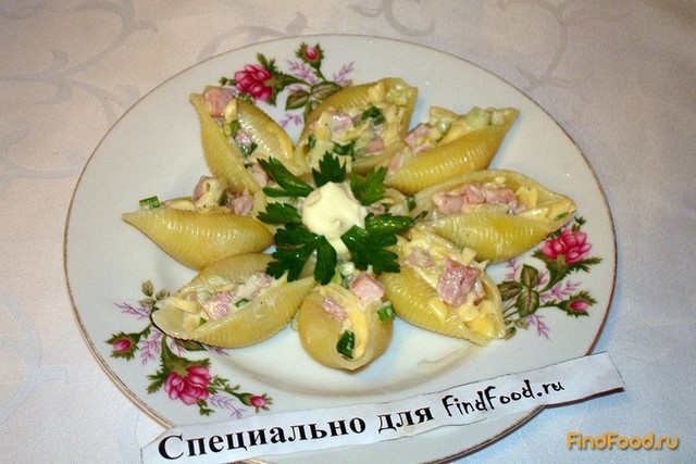 Conchiglie  с салатом рецепт с фото 7-го шага 