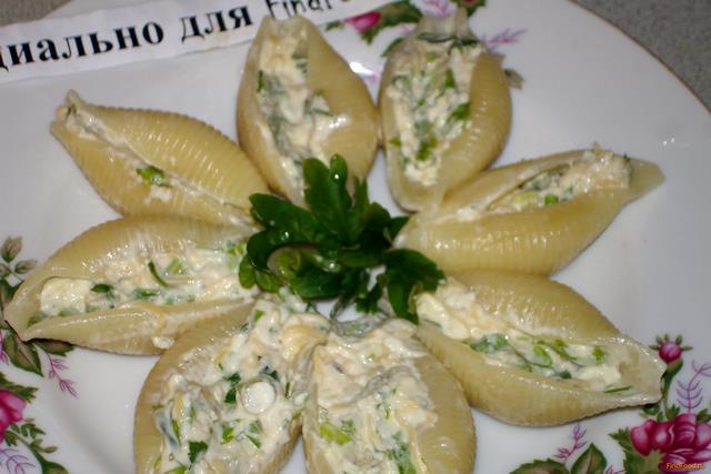 Conchiglie с голубым сыром рецепт с фото 3-го шага 