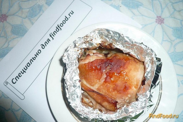 Куриные бедра в горчично-медовом соусе рецепт с фото 9-го шага 