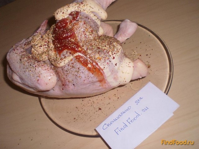 Курица с Антоновкой рецепт с фото 1-го шага 