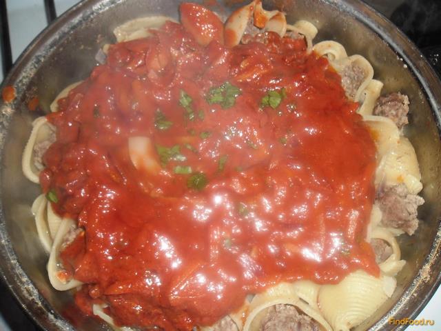 Фаршированные макароны в томатном соусе рецепт с фото 12-го шага 