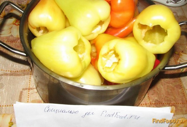 Фаршированный перец по бабушкиному рецепту рецепт с фото 6-го шага 