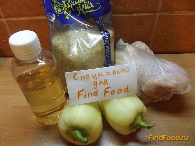 Рис с тушеными овощами и курицей рецепт с фото 1-го шага 