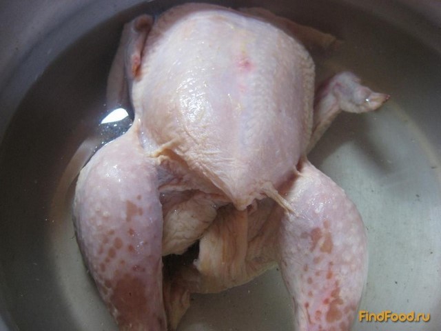 Курица с фасолью рецепт с фото 1-го шага 