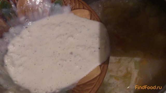 Сырный гречневый суп с курицей рецепт с фото 7-го шага 