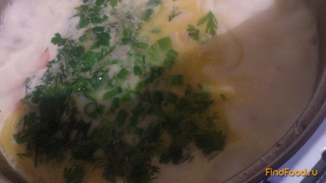 Сырный гречневый суп с курицей рецепт с фото 8-го шага 